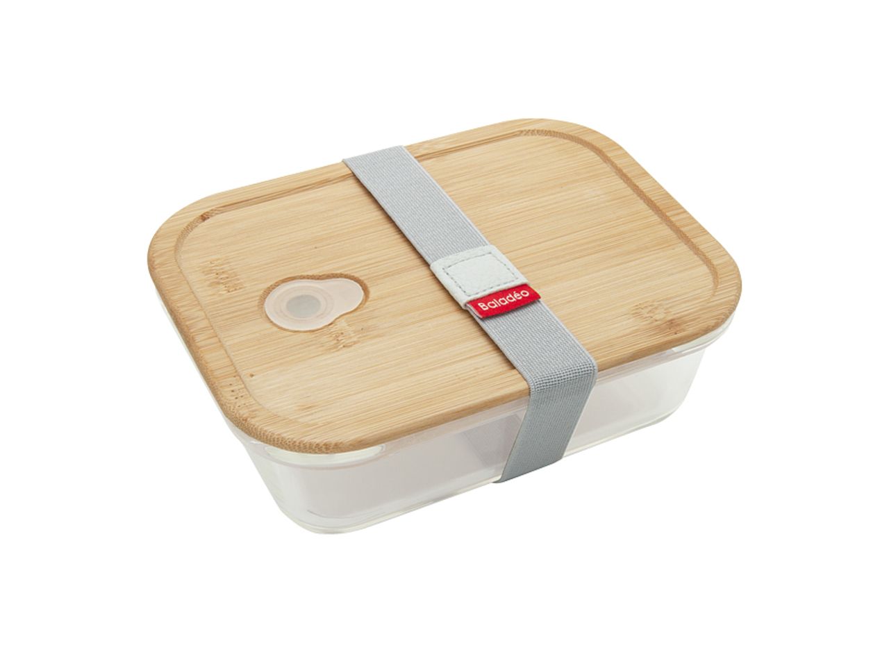 Glass Lunch box with Bamboo Lid - Corporate Goshopia